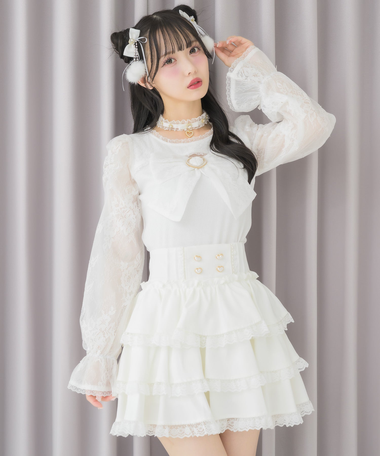 3段レースティアードスカート | Rlab store