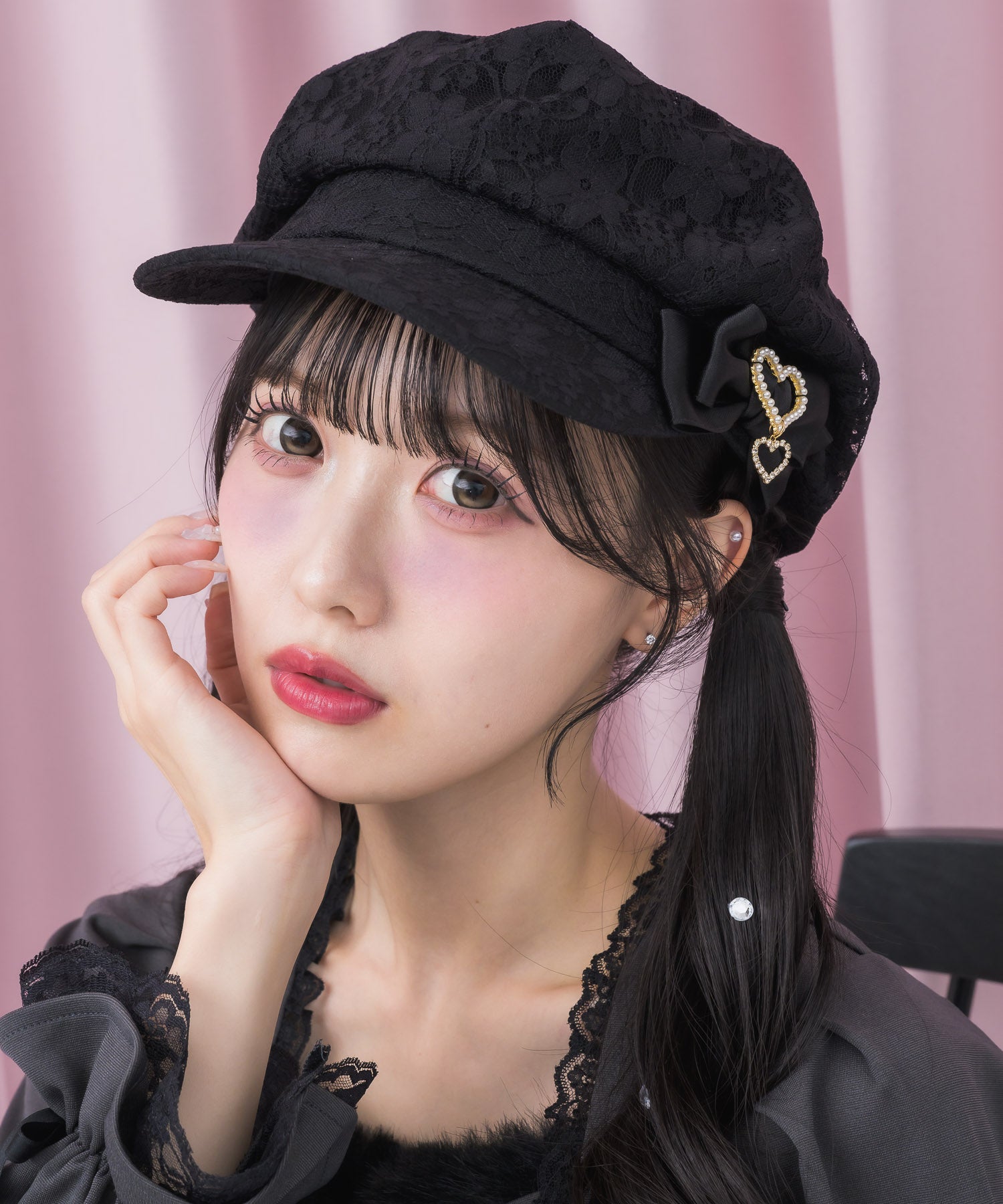 ROJITA レースフリルビジュベルト付きキャスケット アソートレースキャスケット | Rlab store