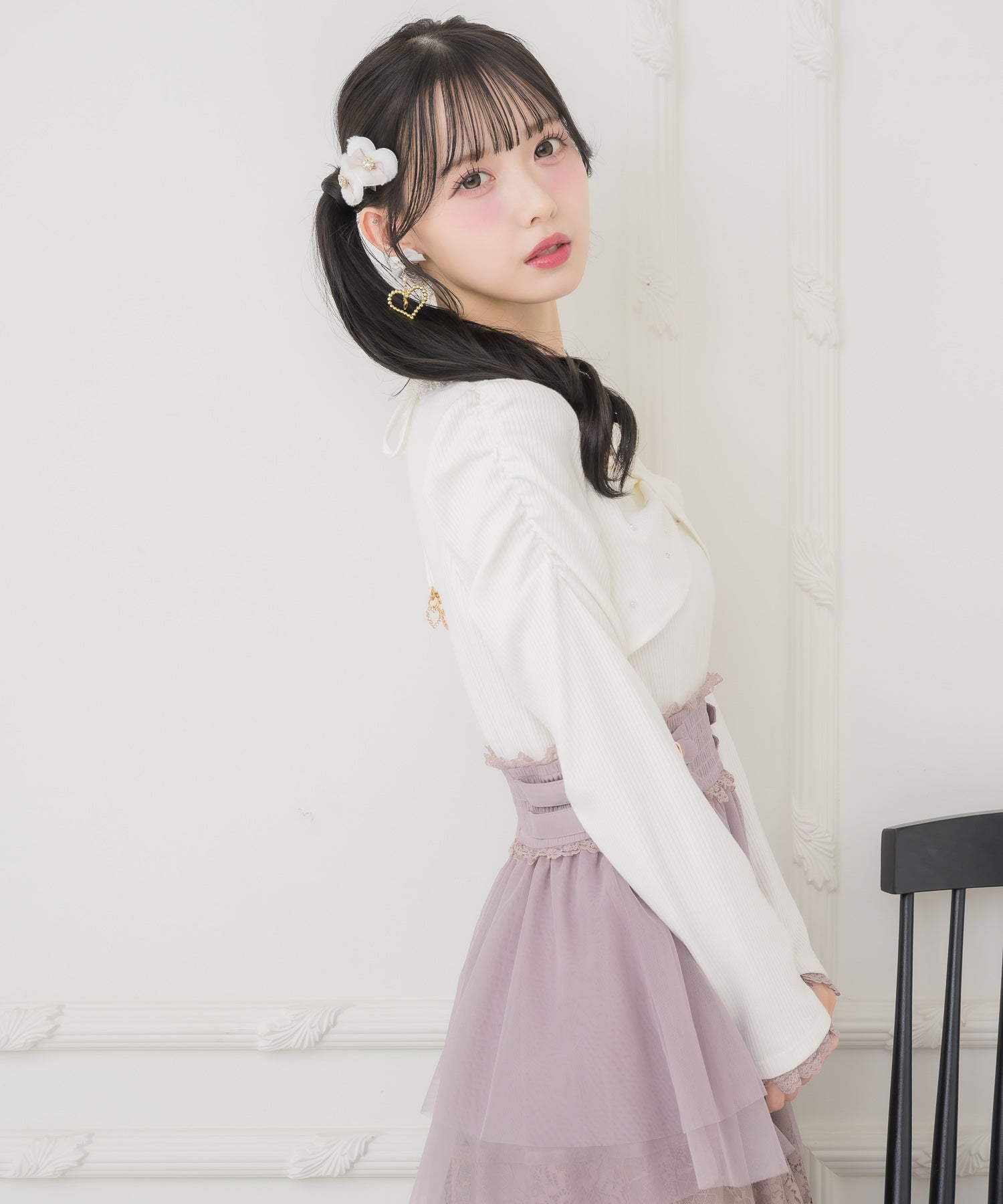 リボンモチーフドッキングティアードワンピース | Rlab store
